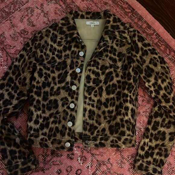 Miaou Leopard Jacket Sz XS - Picture 4 of 7